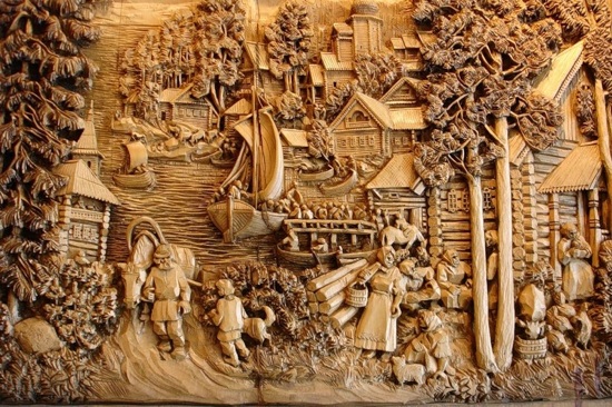 Kronid Gogolev Wood Carving